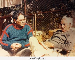 ادیبوں اور دوستوں کے ساتھ